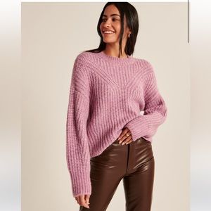 NWT Abercrombie & Fitch Fluffy Crew Sweater
